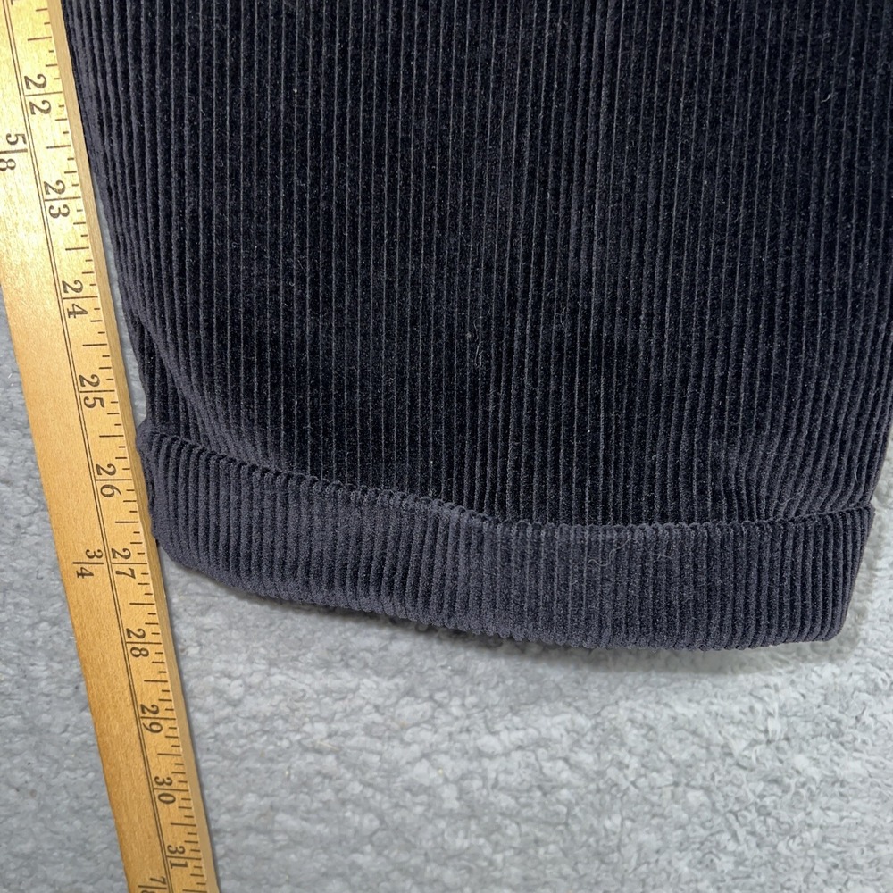 VTG Jos A Bank Pants Mens 36x29 Black Wide Corduroy Pleated Cuff Cords Hong Kong - Picture 7 of 9